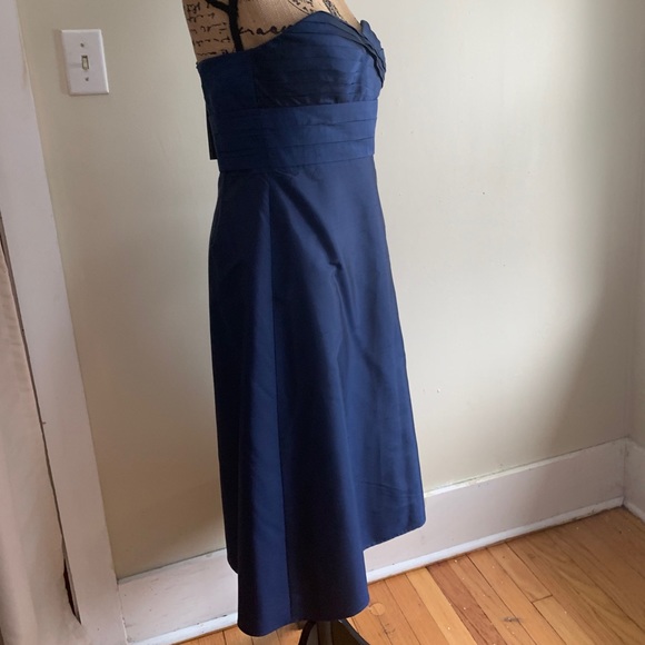 Ann Taylor Celebrations blue strapless silk dress - Picture 2 of 11